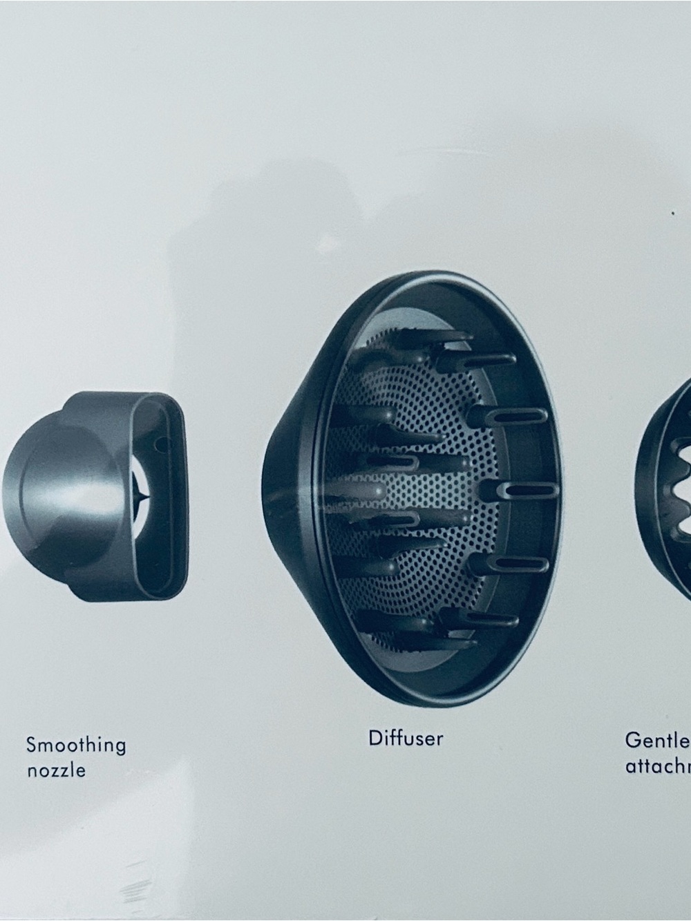 Black Hair Dryer Diffuser Attachment